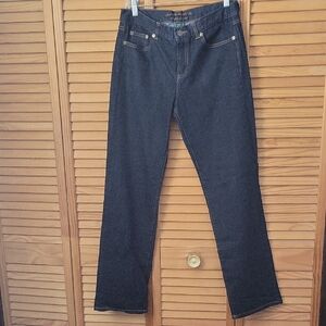 Lauren Jeans Co. Ralph Lauren Dark Wash 5 Pocket Denim Straight Leg Jeans Size 6